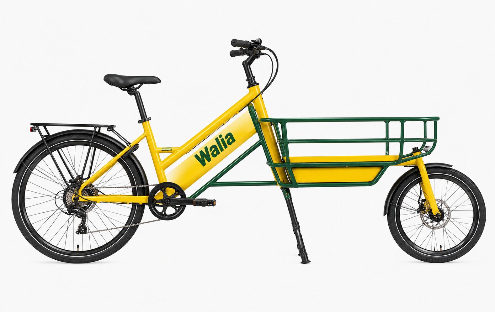 Cargo utility bicycle, side view