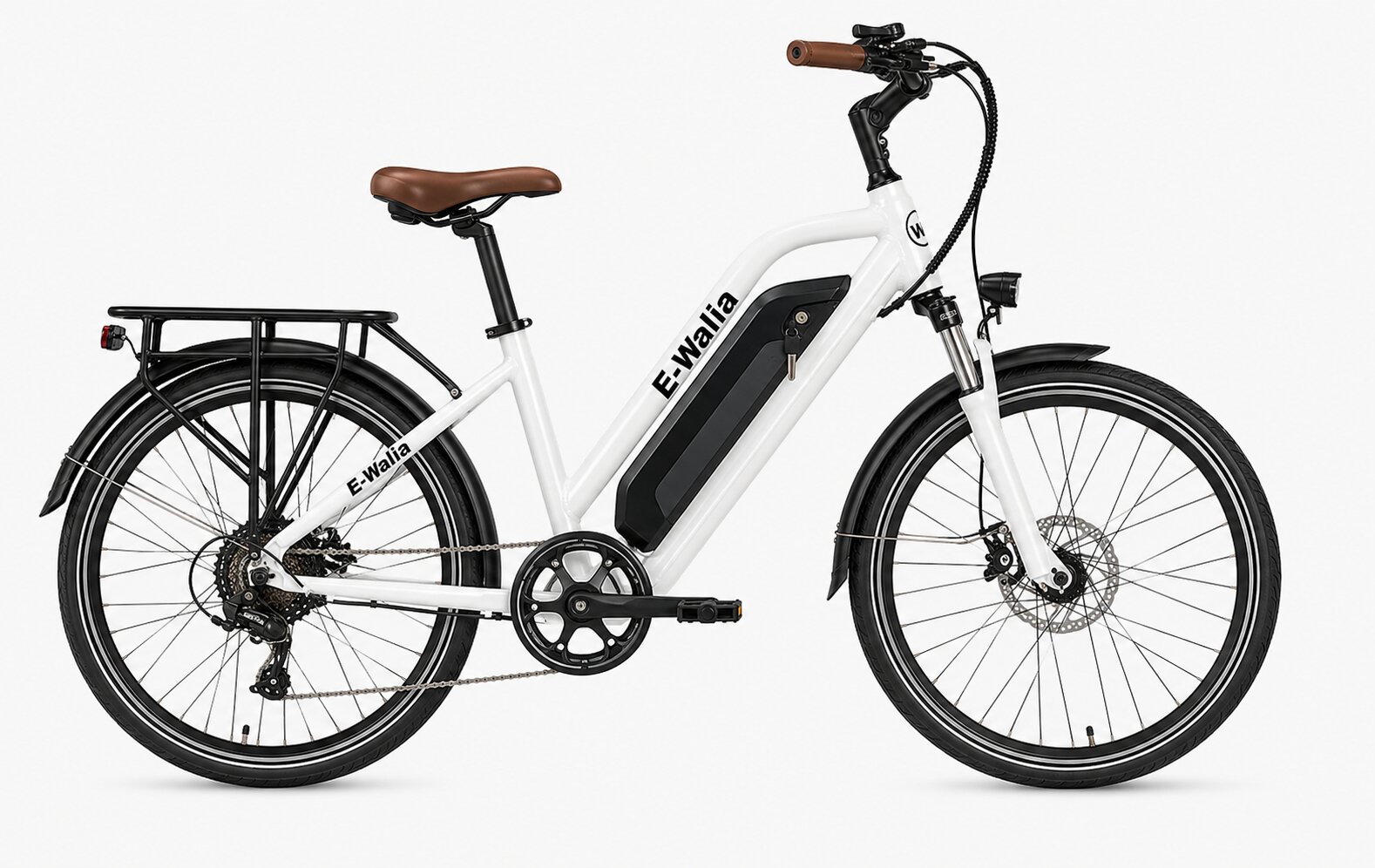 E-Bike electric bicycle, side view